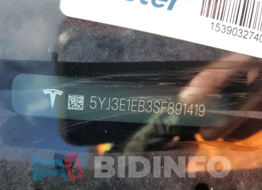 5YJ3E1EB3SF891419 Photo# 12
