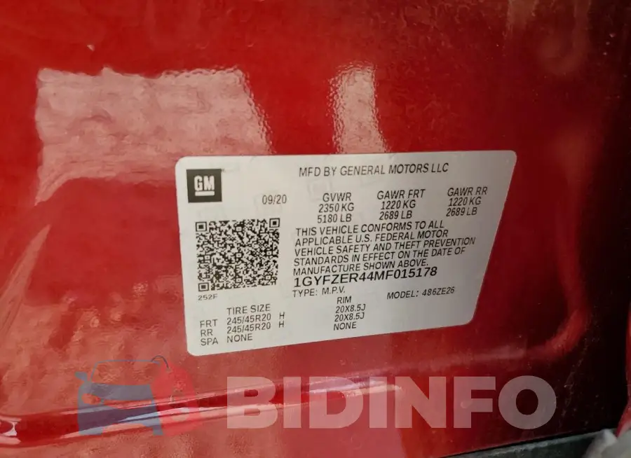 1GYFZER44MF015178 Photo# 13