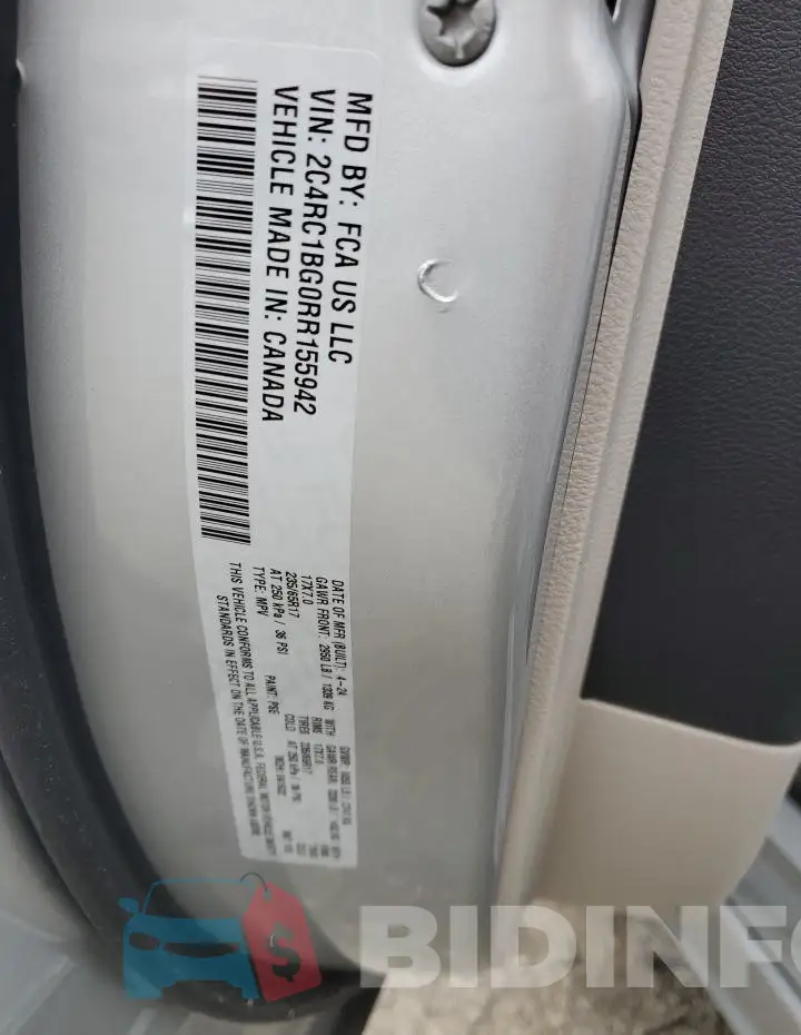2C4RC1BG0RR155942 Photo# 13
