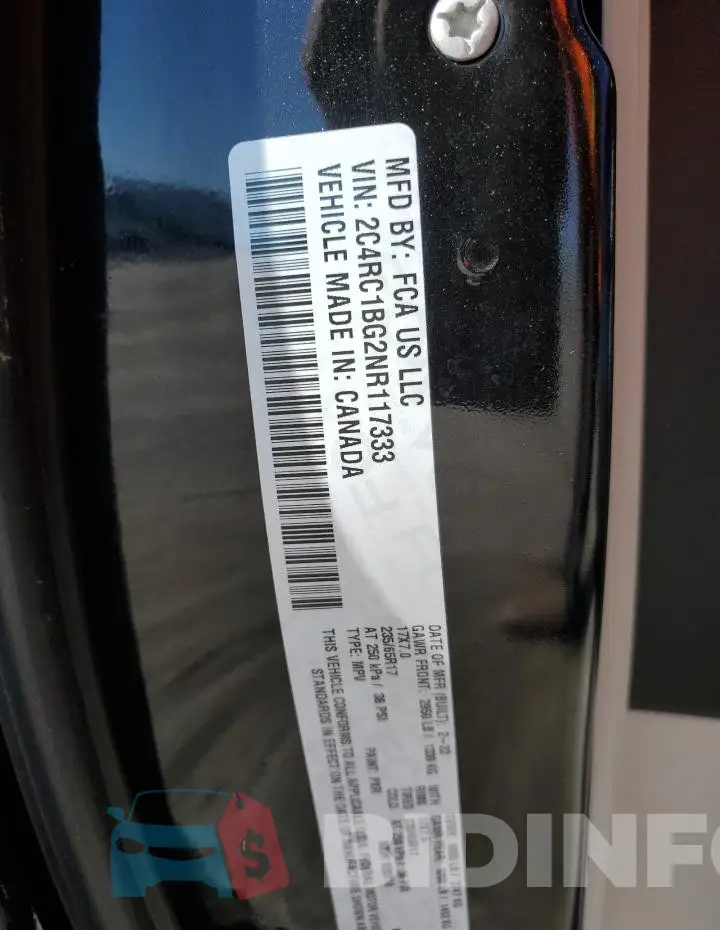 2C4RC1BG2NR117333 Photo# 14