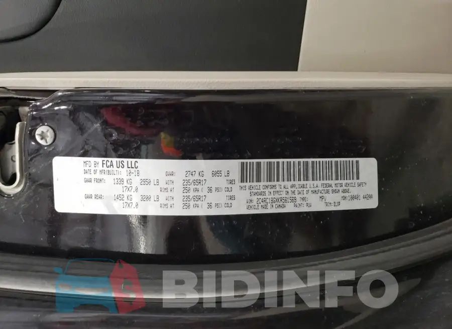 2C4RC1BGXKR561569 Photo# 13