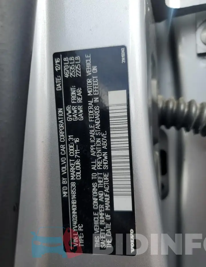 LYV402HM0HB148538 Photo# 13