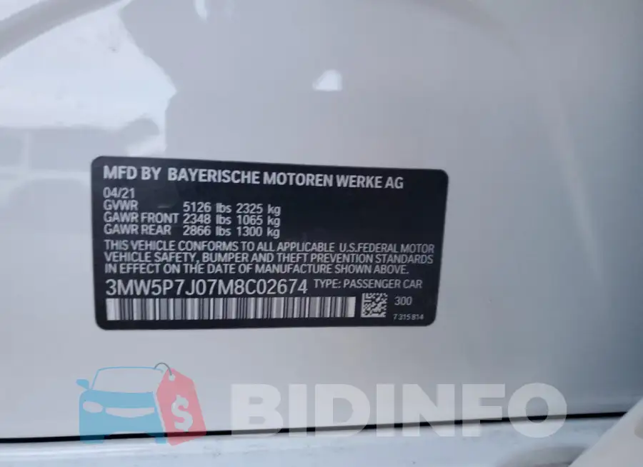 3MW5P7J07M8C02674 Photo# 12