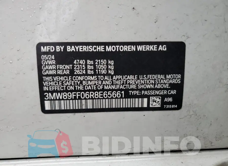 3MW89FF06R8E65661 Photo# 12