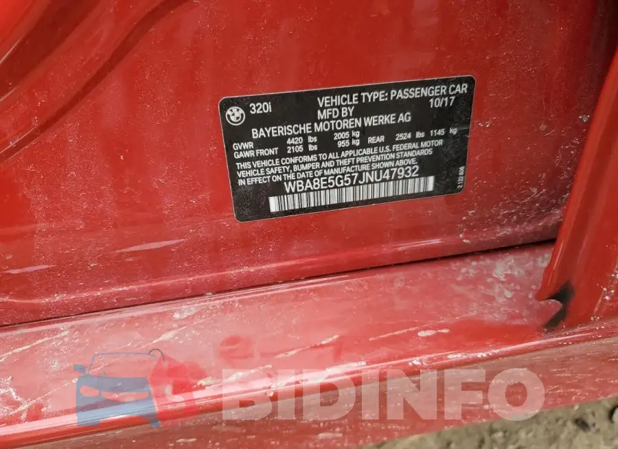 WBA8E5G57JNU47932 Photo# 12