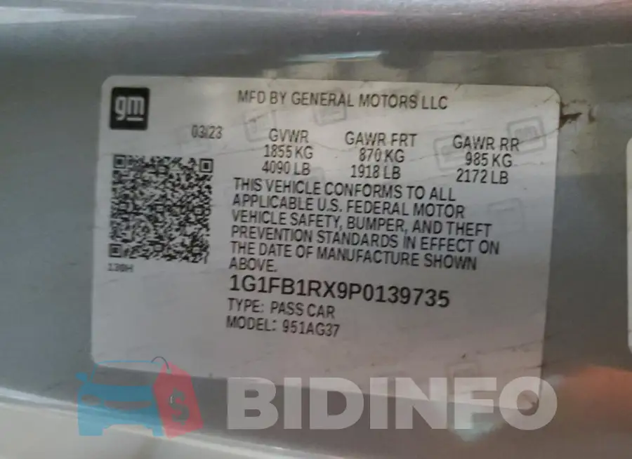 1G1FB1RX9P0139735 Photo# 12