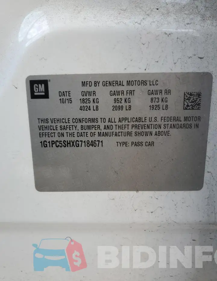 1G1PC5SHXG7184671 Photo# 12