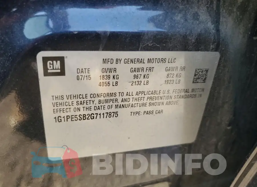 1G1PE5SB2G7117875 Photo# 12
