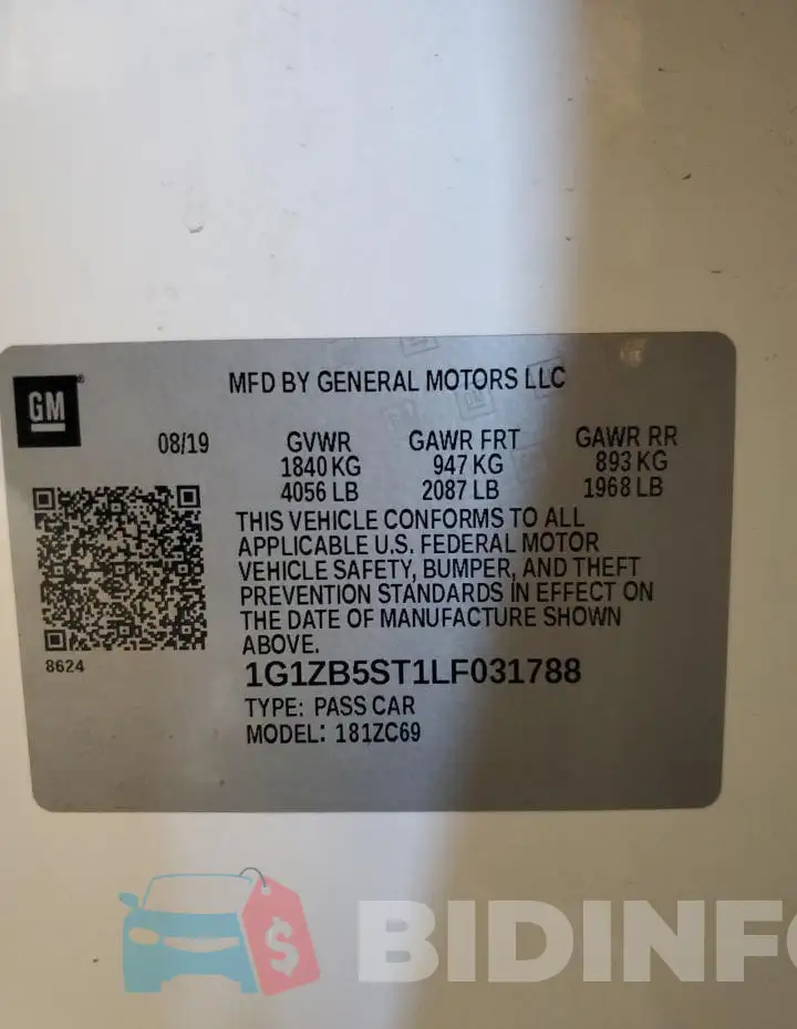 1G1ZB5ST1LF031788 Photo# 12