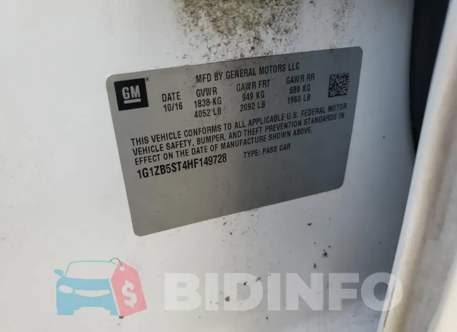 1G1ZB5ST4HF149728 Photo# 13