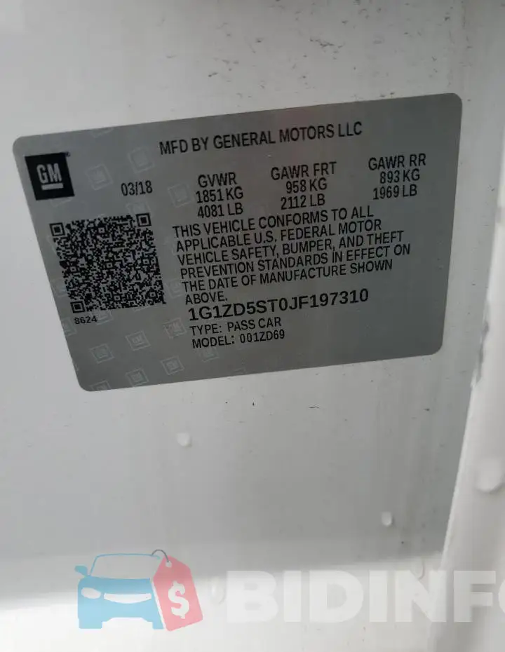 1G1ZD5ST0JF197310 Photo# 12