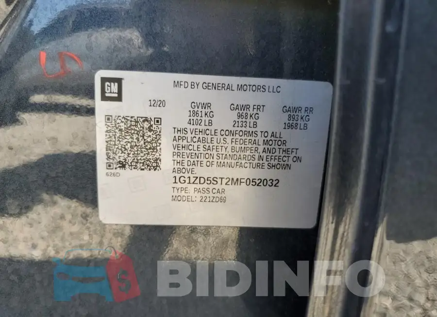 1G1ZD5ST2MF052032 Photo# 12