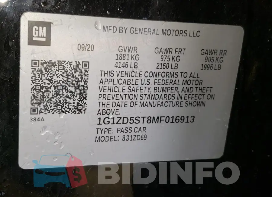 1G1ZD5ST8MF016913 Photo# 12