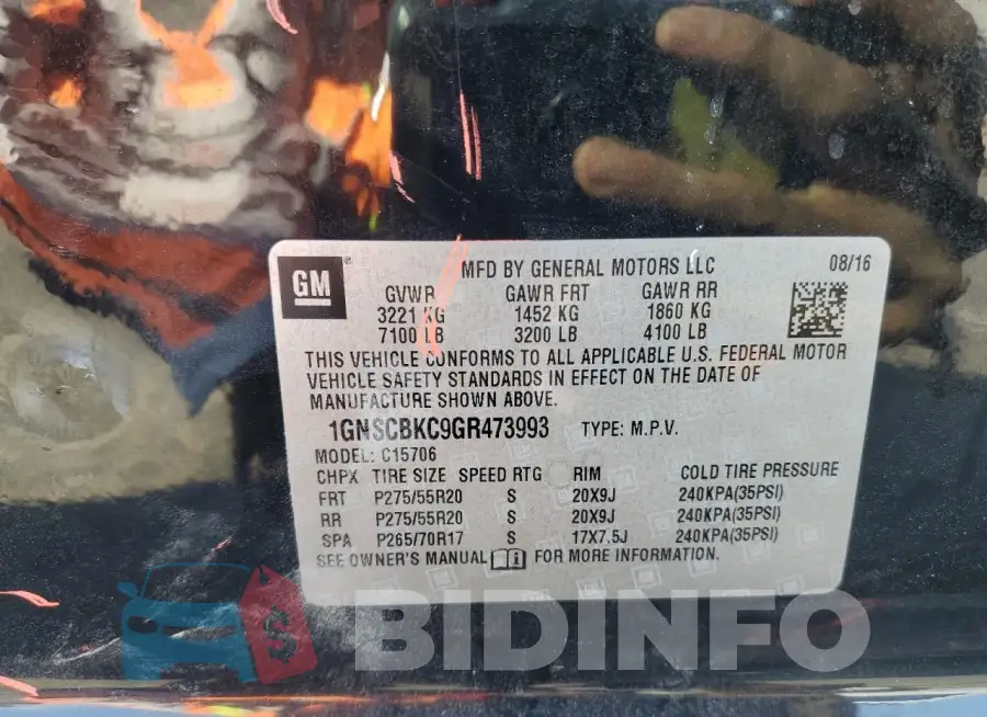 1GNSCBKC9GR473993 Photo# 13