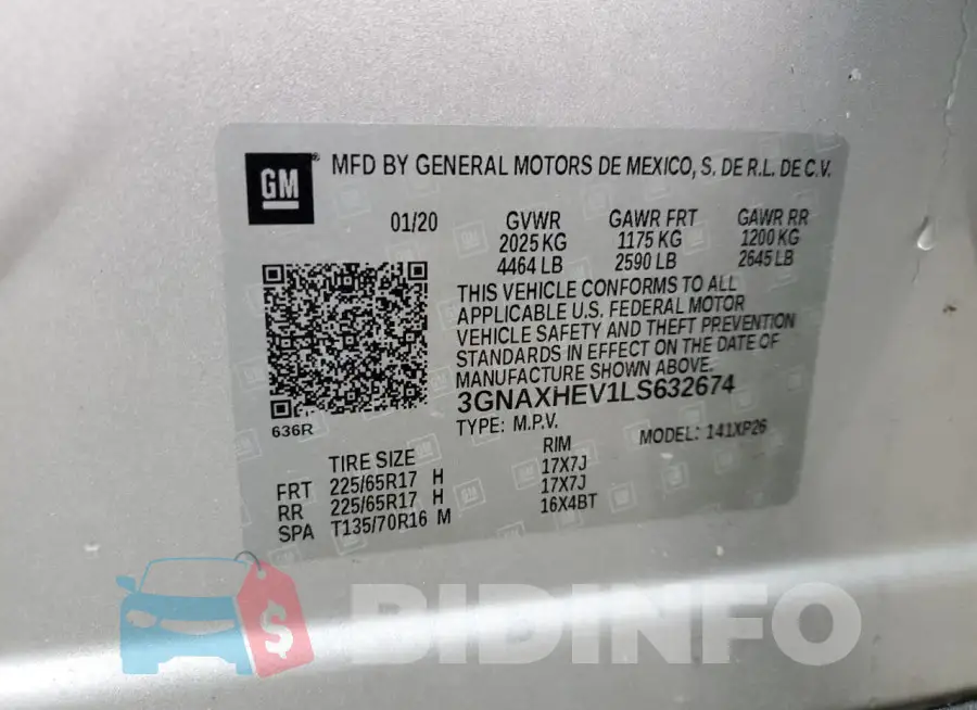 3GNAXHEV1LS632674 Photo# 13