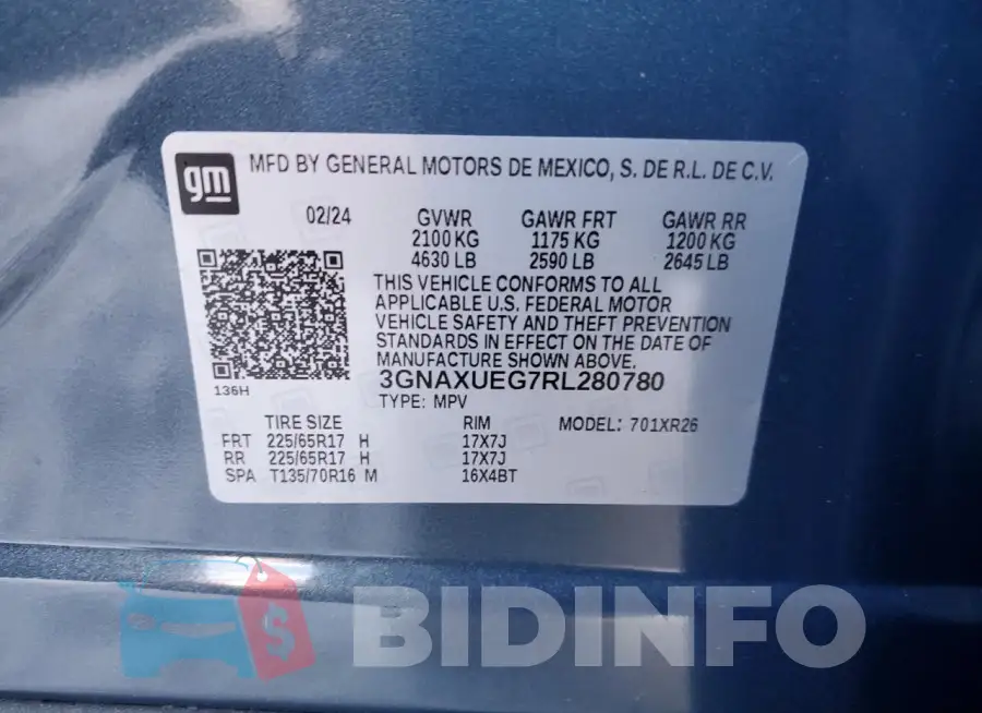 3GNAXUEG7RL280780 Photo# 13