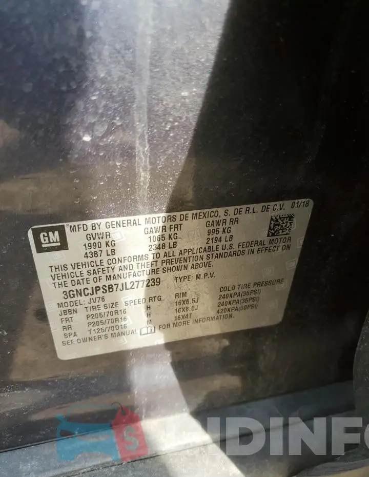 3GNCJPSB7JL277239 Photo# 12