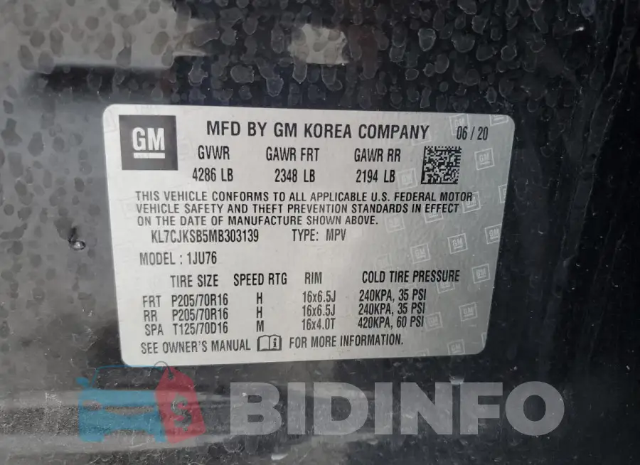 KL7CJKSB5MB303139 Photo# 13