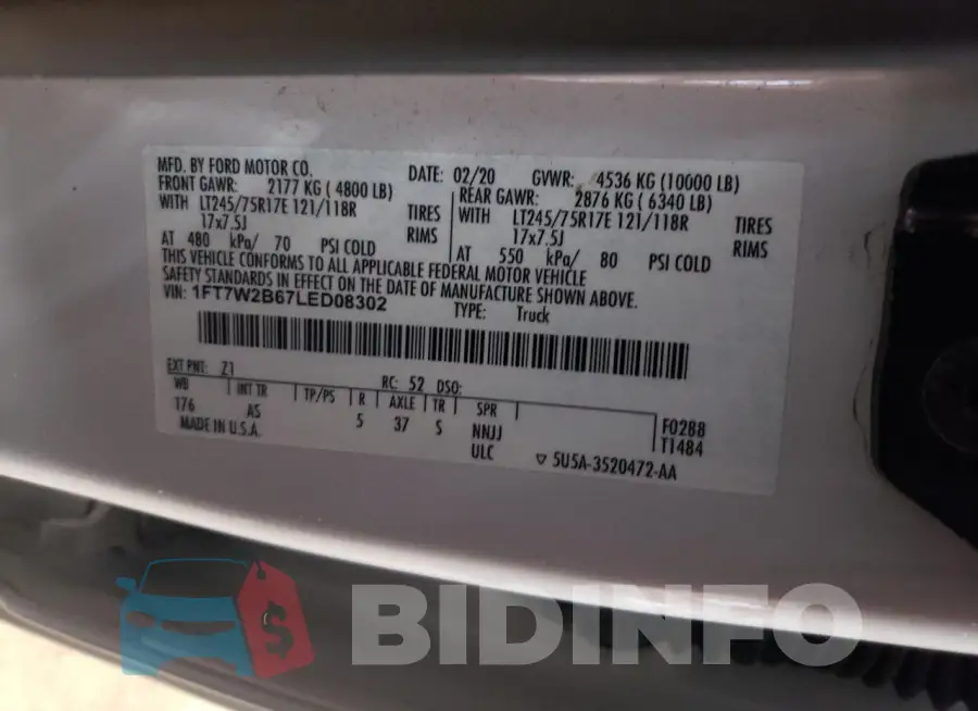 1FT7W2B67LED08302 Photo# 13