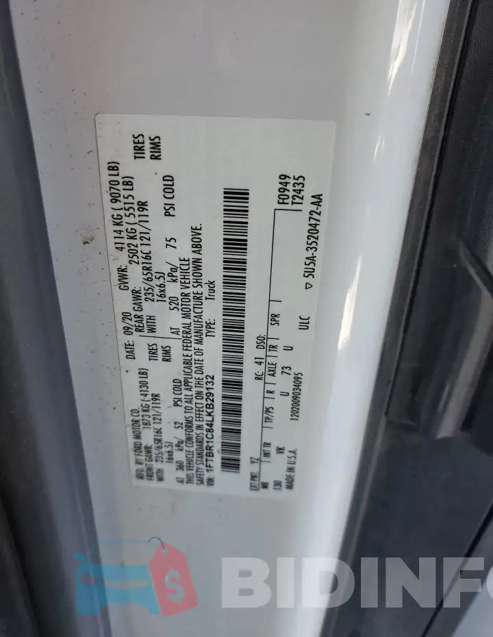 1FTBR1C84LKB29132 Photo# 13