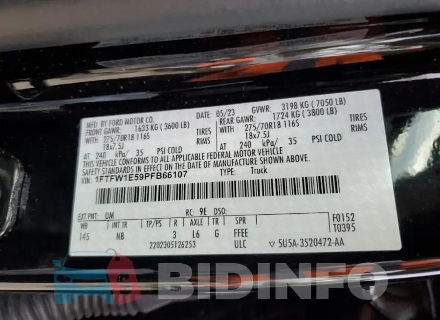 1FTFW1E59PFB66107 Photo# 12