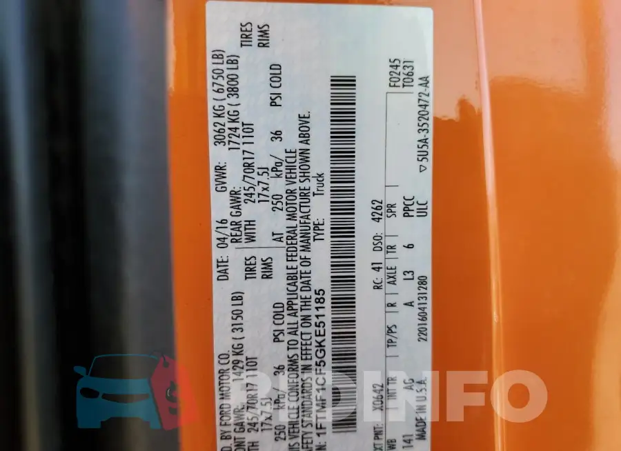 1FTMF1CF5GKE51185 Photo# 12