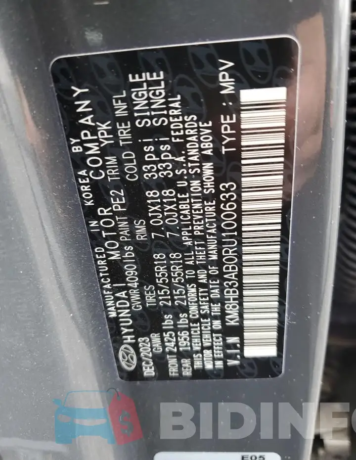 KM8HB3AB0RU100633 Photo# 13