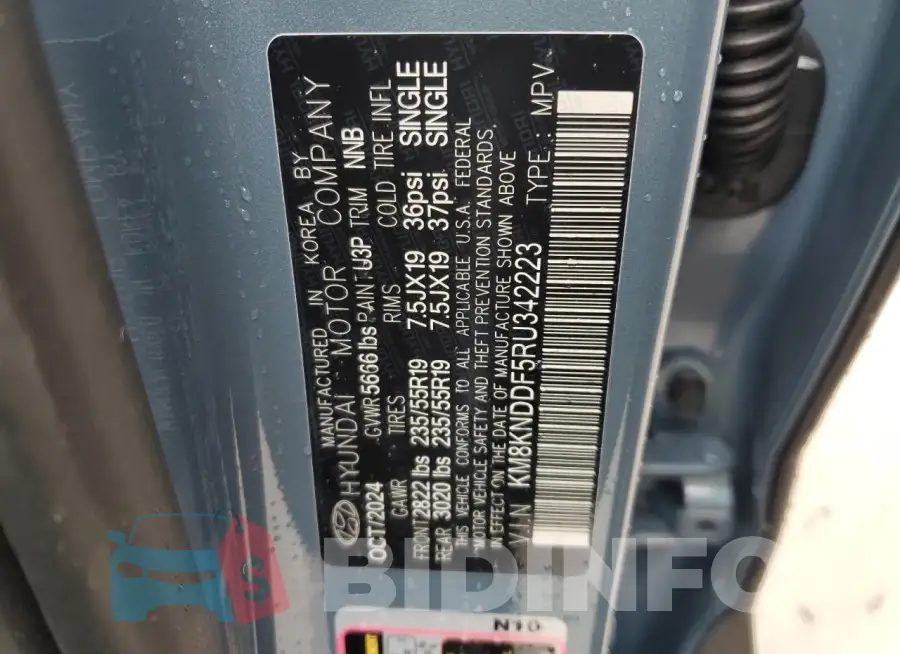 KM8KNDDF5RU342223 Photo# 13