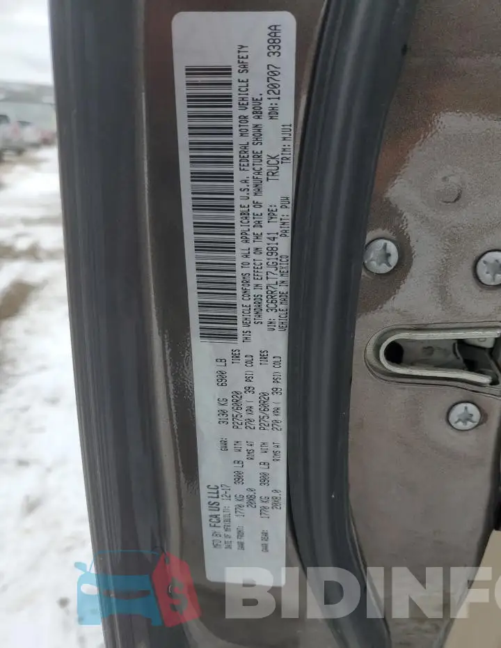 3C6RR7LT7JG198141 Photo# 12