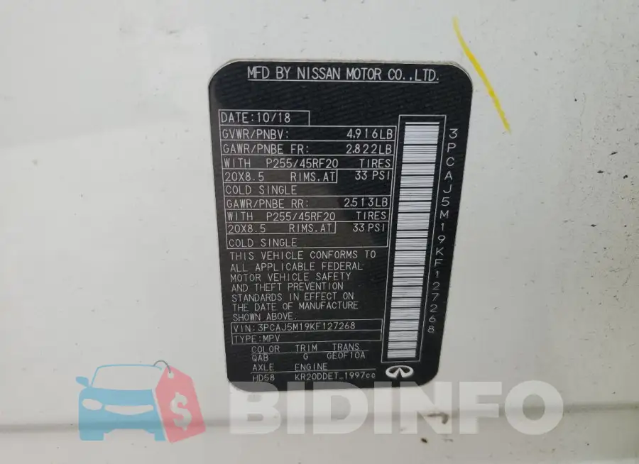 3PCAJ5M19KF127268 Photo# 14