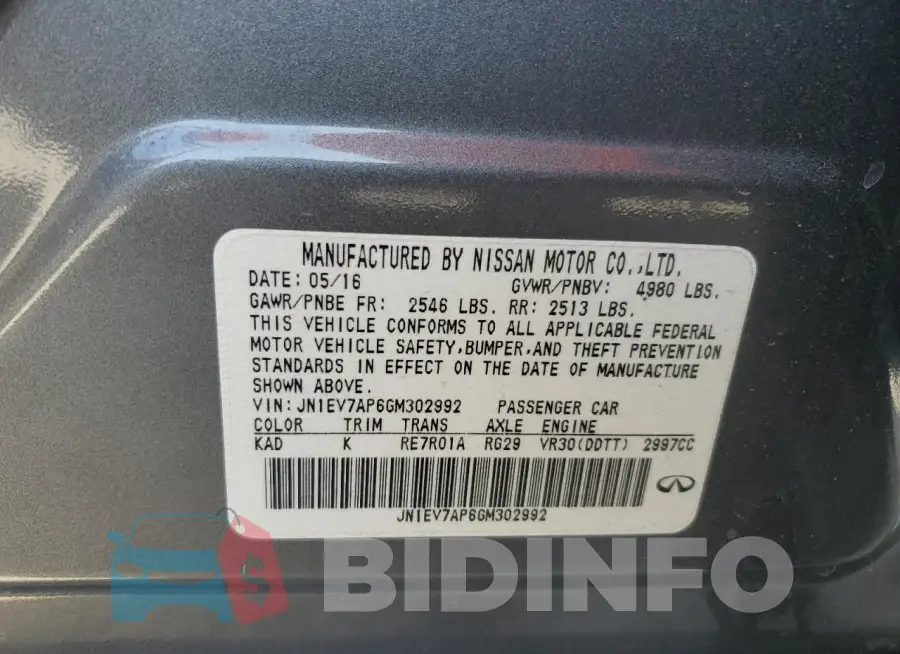 JN1EV7AP6GM302992 Photo# 12