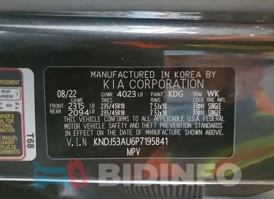 KNDJ53AU6P7195841 Photo# 12