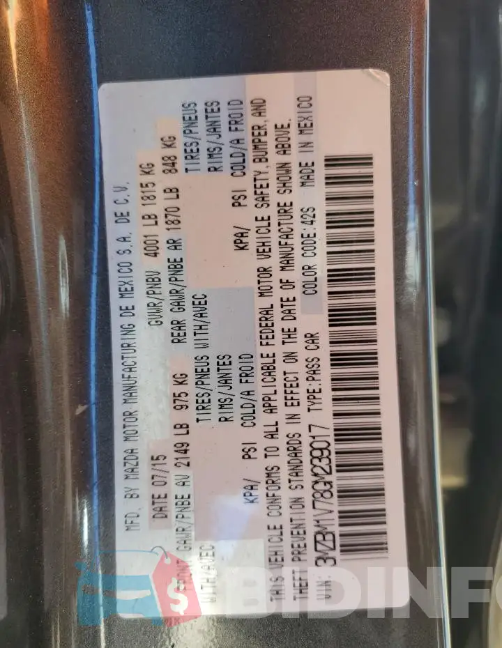 3MZBM1V78GM239017 Photo# 12