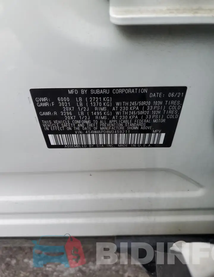 4S4WMAPD8M3459211 Photo# 13