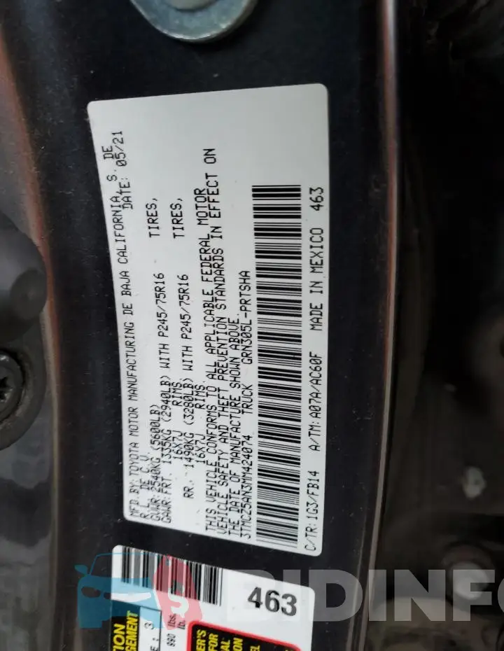 3TMCZ5AN3MM424074 Photo# 12