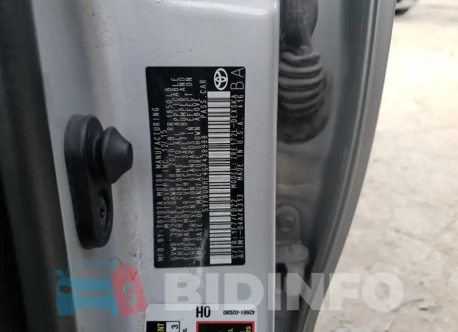 5YFBURHE4GP438988 Photo# 12