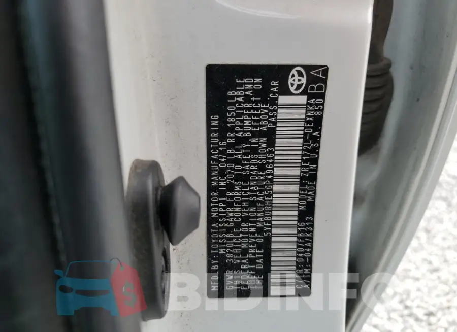 5YFBURHE5GP496463 Photo# 12