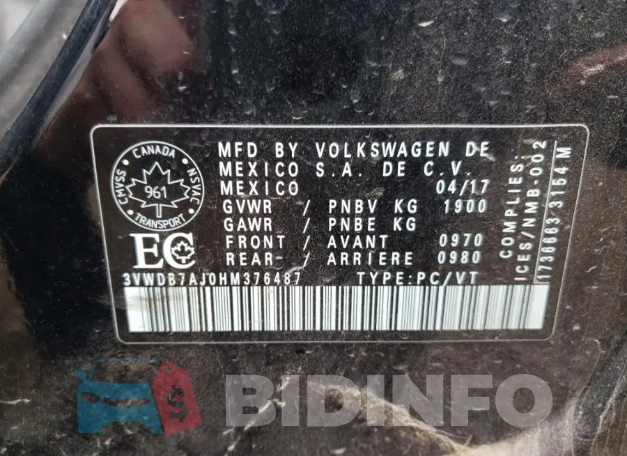 3VWDB7AJ0HM376487 Photo# 12