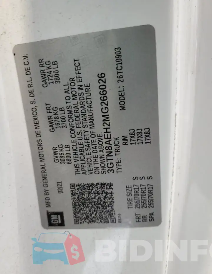 3GTN8AEH2MG266026 Photo# 12