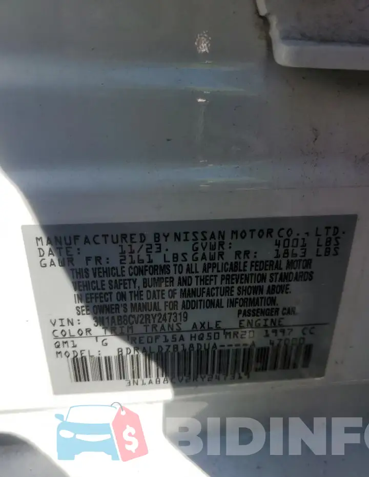 3N1AB8CV2RY247319 Photo# 13