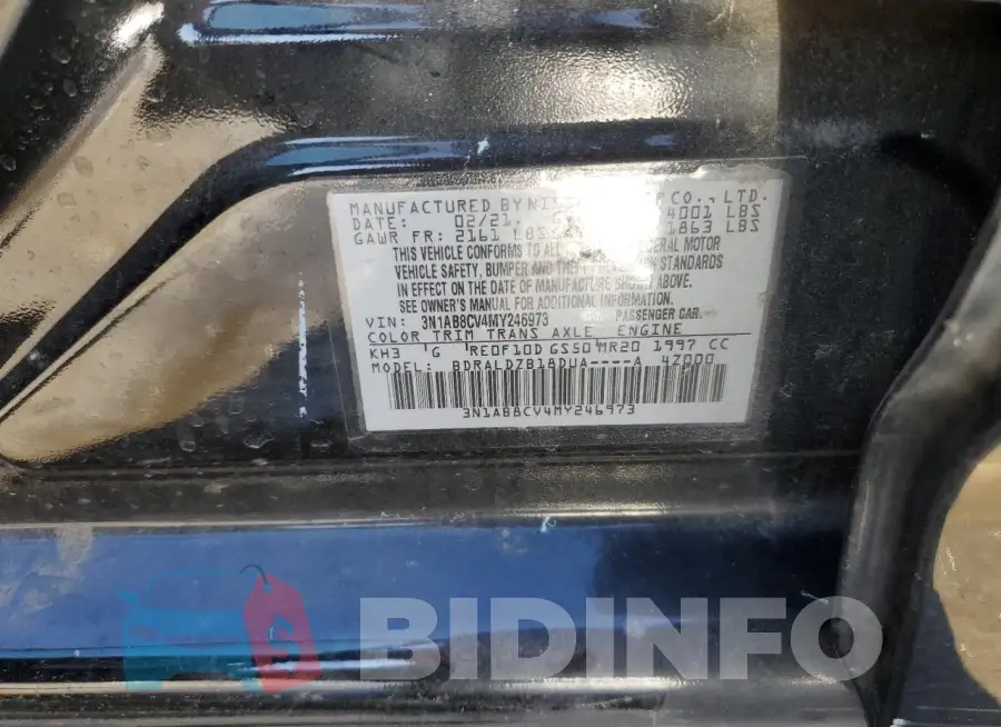 3N1AB8CV4MY246973 Photo# 12