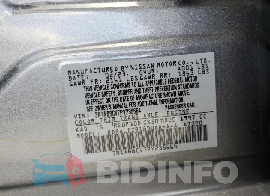 3N1AB8CV7PY235664 Photo# 13