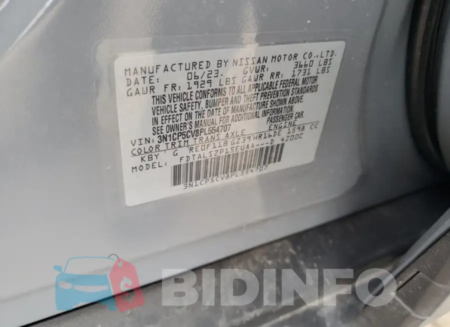 3N1CP5CV8PL554707 Photo# 14