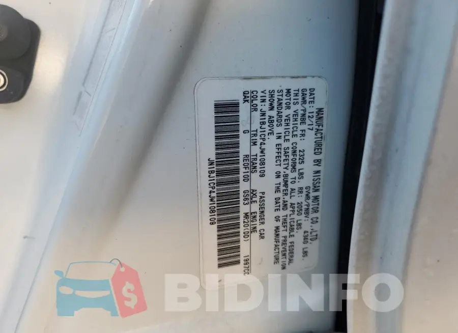 JN1BJ1CP4JW108109 Photo# 13