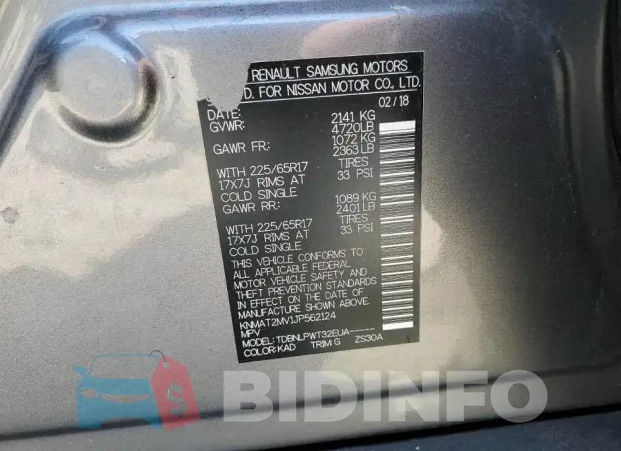 KNMAT2MV1JP562124 Photo# 12