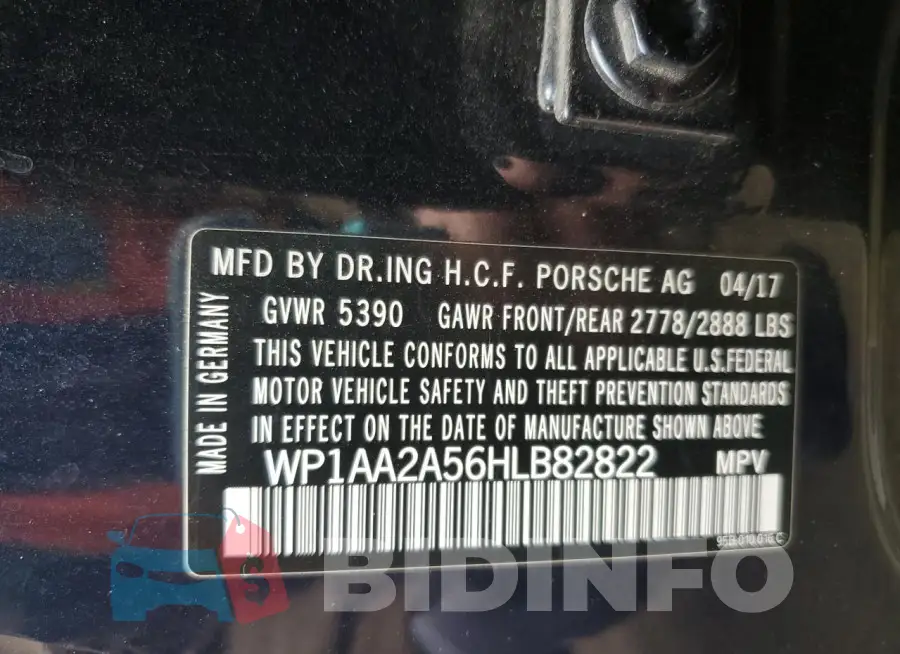WP1AA2A56HLB82822 Photo# 12