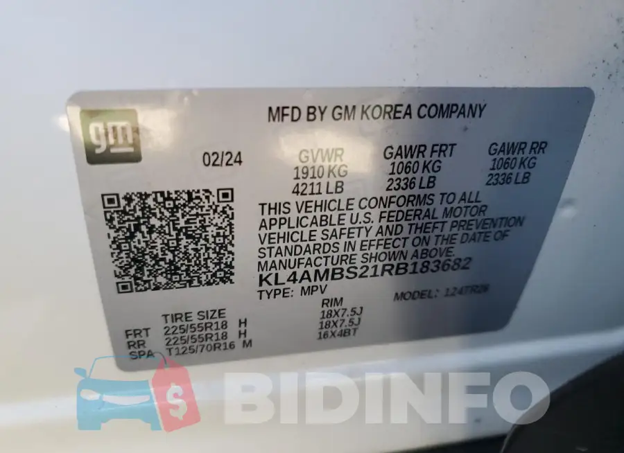 KL4AMBS21RB183682 Photo# 13