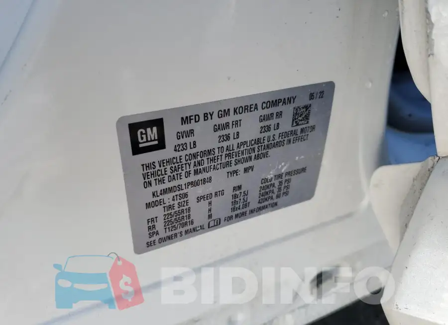 KL4MMDSL1PB001848 Photo# 13