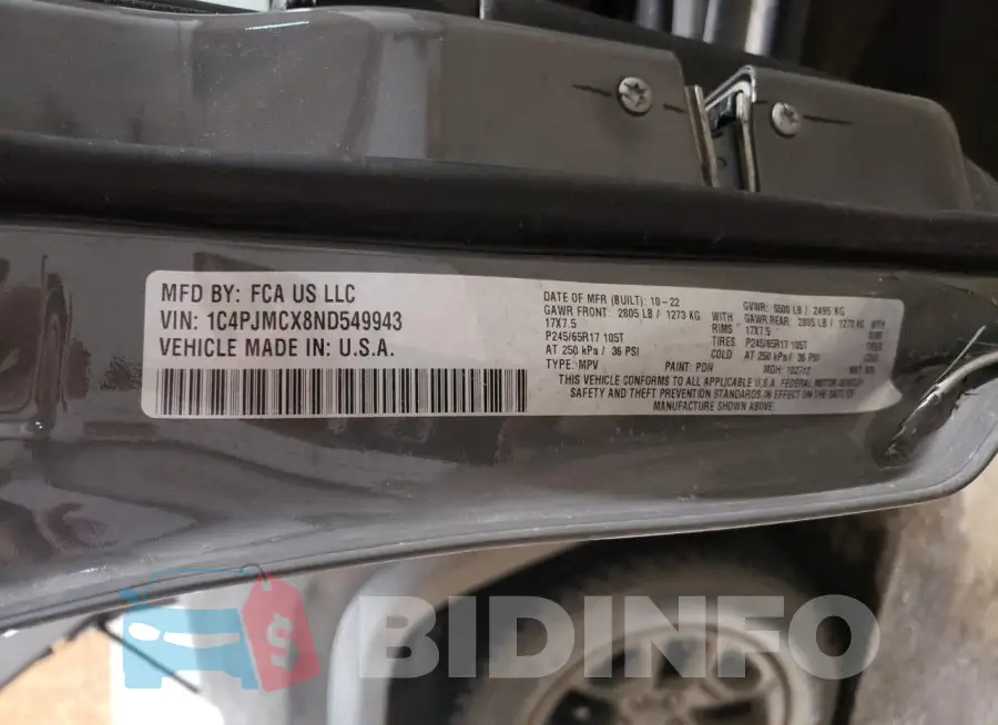 1C4PJMCX8ND549943 Photo# 13