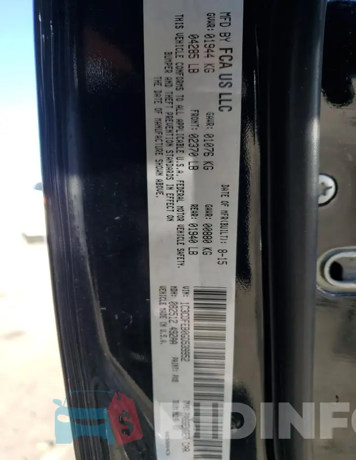 1C3CDFEB0GD539952 Photo# 12